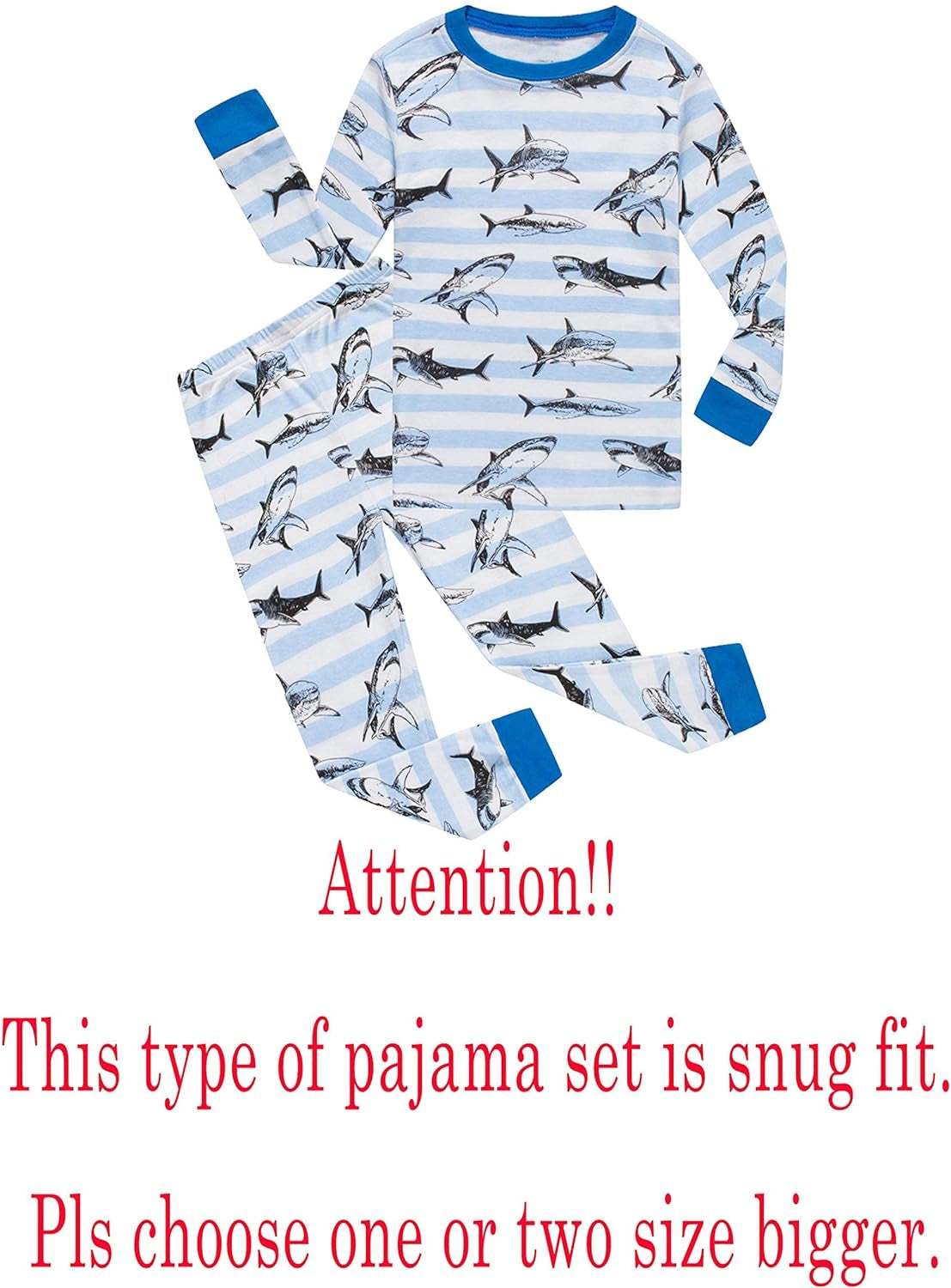 Little Big Boys Girls Pajamas Set Kids Pjs 100% Cotton Sleepwear
