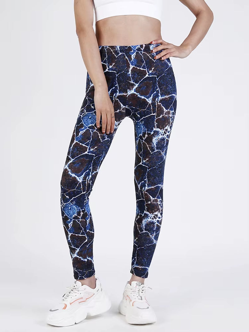 Women Legging Graffiti Printed Fashion Sexy Pants Elastic Fitness Leggins Soft Stretchy Gym Trousers