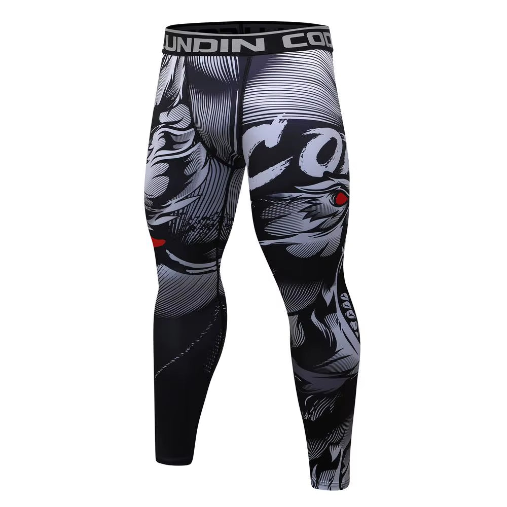 2021 Running Pants Stretchy Sport Jogging Leggings Compression Tights Running Trousers Men'S Gym Fitness Leggings Yoga Bottoms