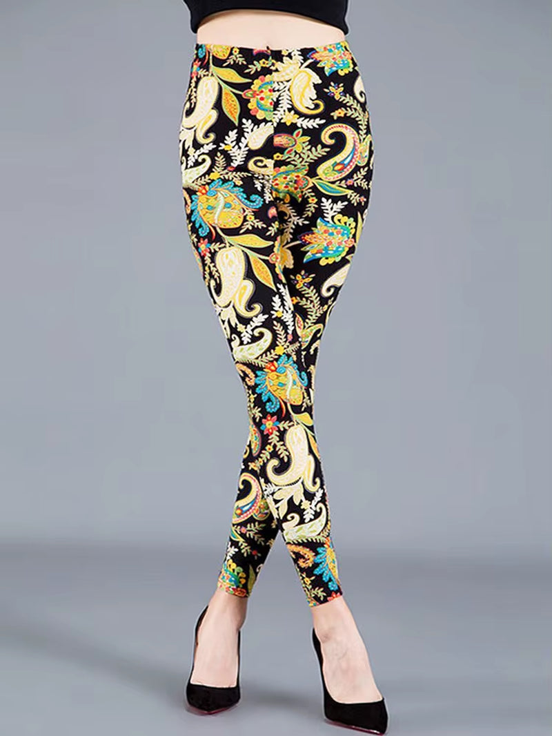 Women Legging Graffiti Printed Fashion Sexy Pants Elastic Fitness Leggins Soft Stretchy Gym Trousers