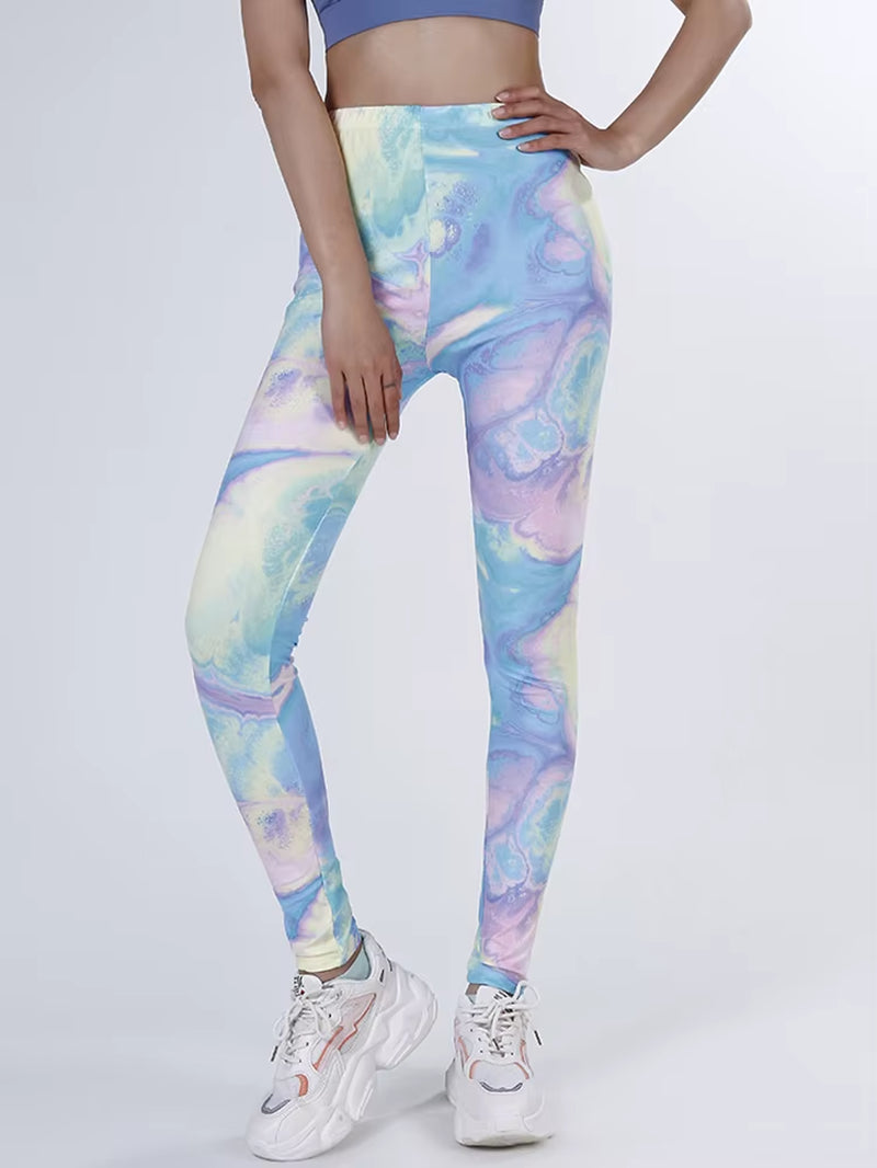 Women Legging Graffiti Printed Fashion Sexy Pants Elastic Fitness Leggins Soft Stretchy Gym Trousers