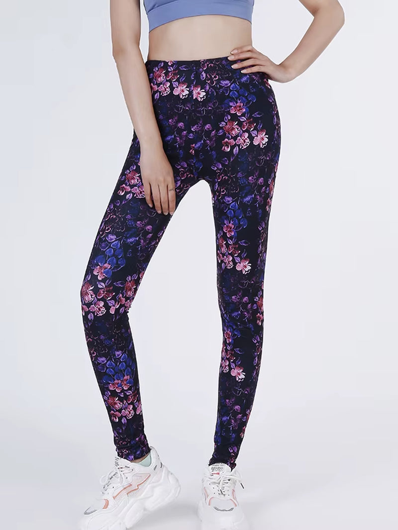 Women Legging Graffiti Printed Fashion Sexy Pants Elastic Fitness Leggins Soft Stretchy Gym Trousers